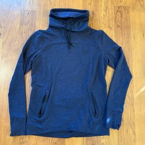 Under Armour Medium Blue Cowl Neck Hoodie, EUC